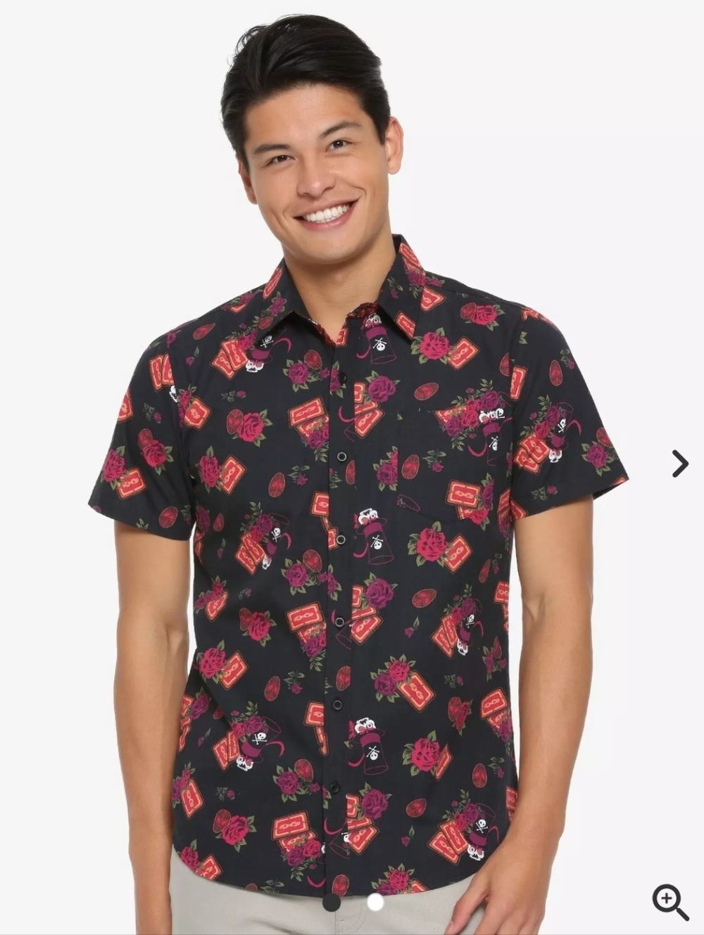 Disney The Princess And The Frog Floral Card Woven Button-Up - BoxLunch Small
